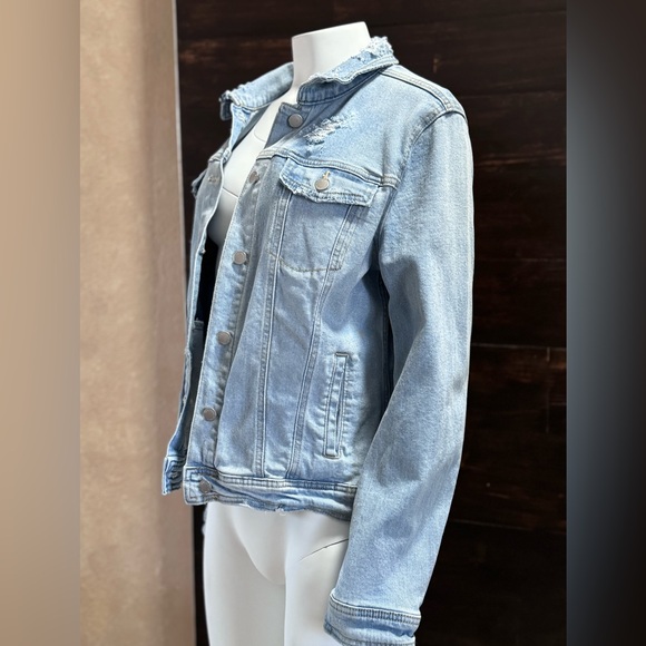 Salty Dawg Saloon Distressed Denim Universal Threads Jacket- Vintage Vibes - Picture 13 of 14
